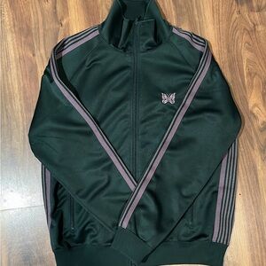 Needles Embroidered Men's Track Jacket - Pine Green